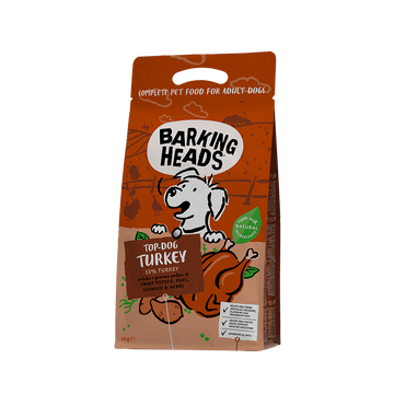 Barking Heads Top Dog Turkey Dry Food For Dogs (2kg)